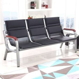 3 seater metal waiting chair