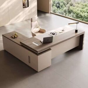 Modern executive L shaped office desk